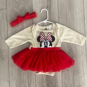 Disney red and cream Minnie dress.